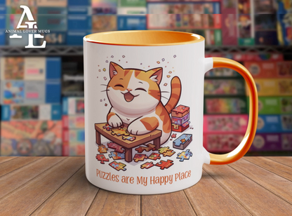 Cat Puzzler Mug