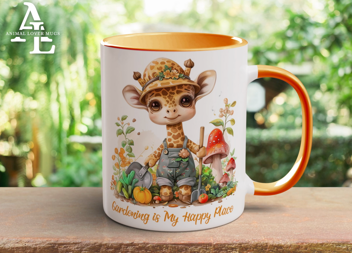 Giraffe Gardener Mug