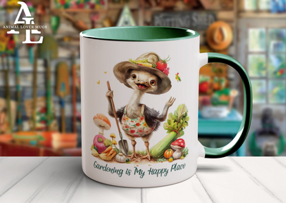 Ostrich Gardener Mug