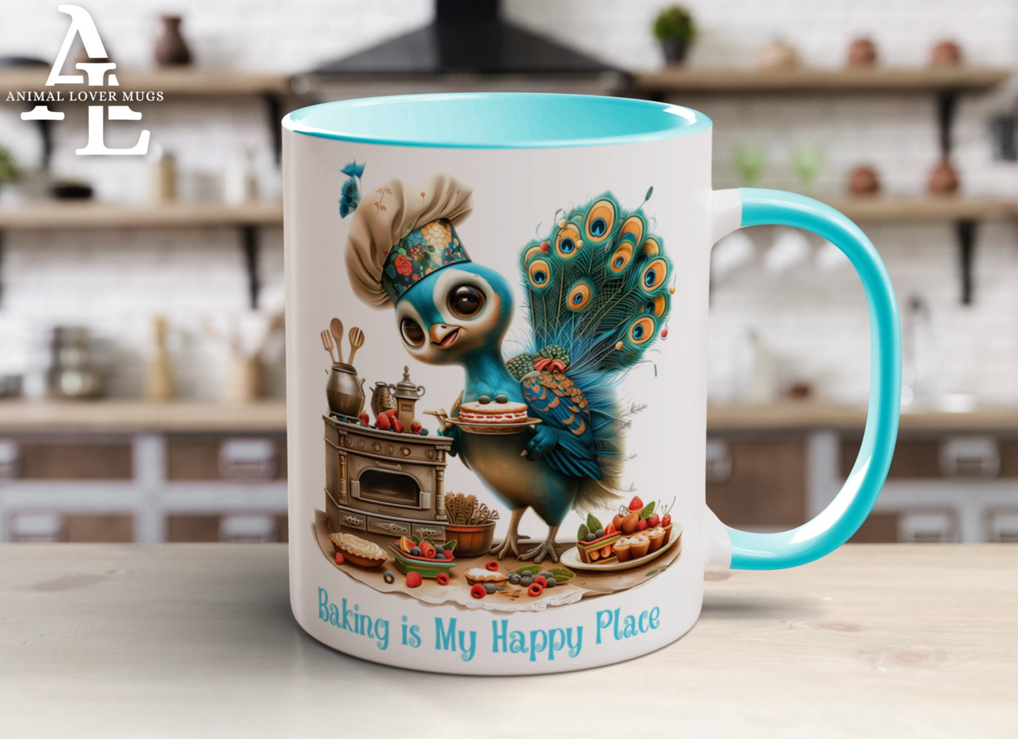 Peacock Baker Mug