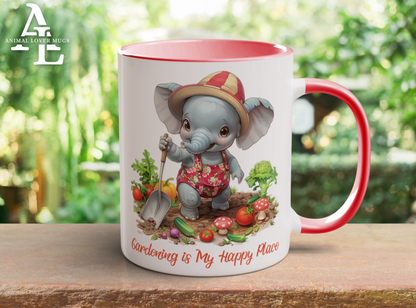 Elephant Gardener Mug