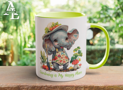 Elephant Gardener Mug