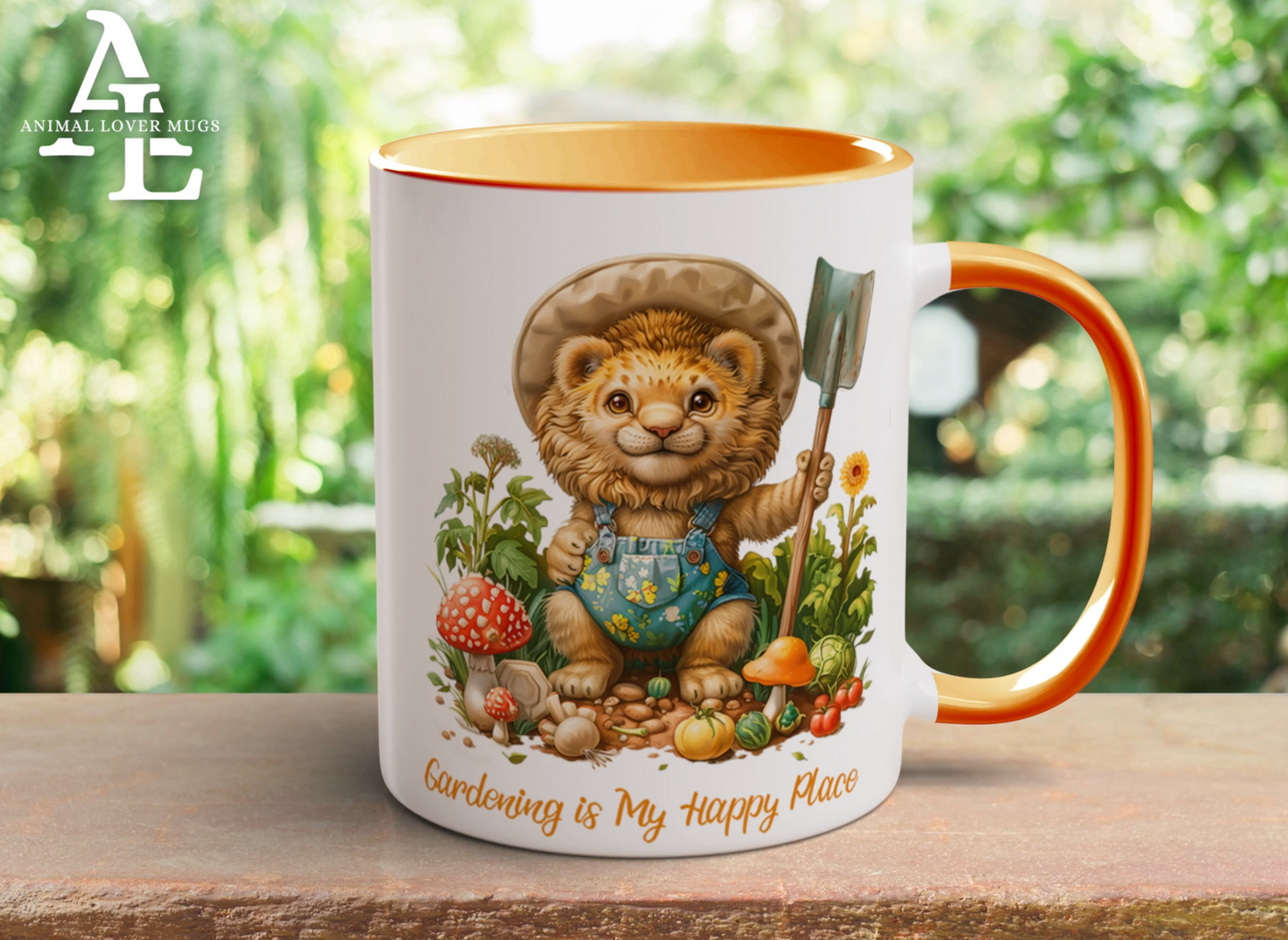 Lion Gardener Mug