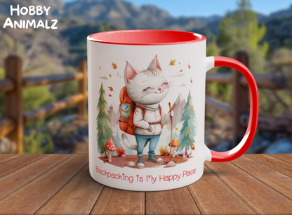 Cat Backpacker Mug