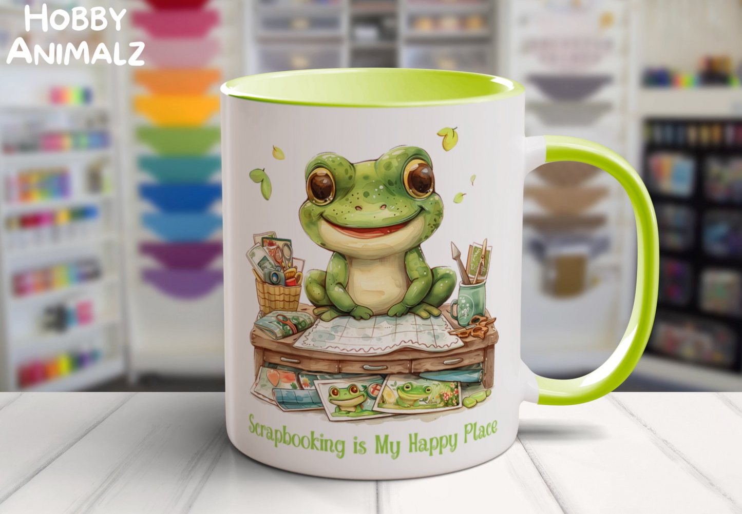 Frog Scrapbooker Mug