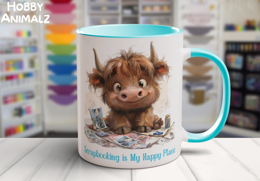 Highland Cow Scrapbooker Mug