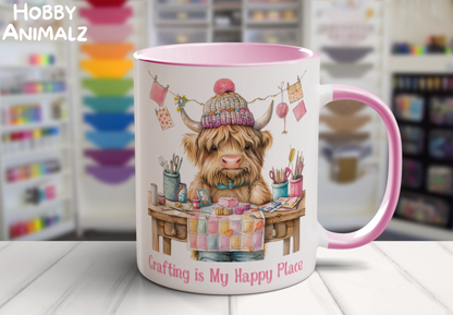 Highland Cow Crafting Mug