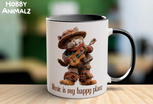 Cat Musician Mug