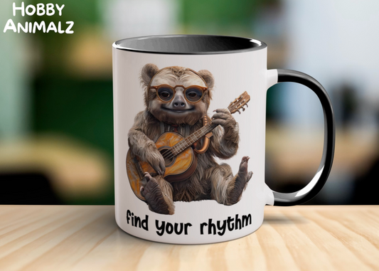 Sloth Musician Mug