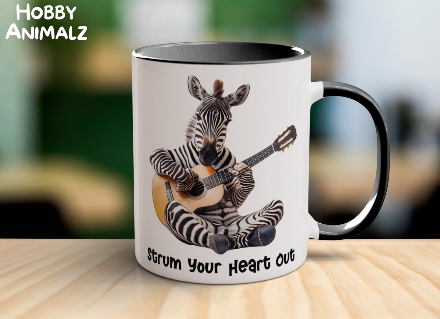 Zebra Musician Mug