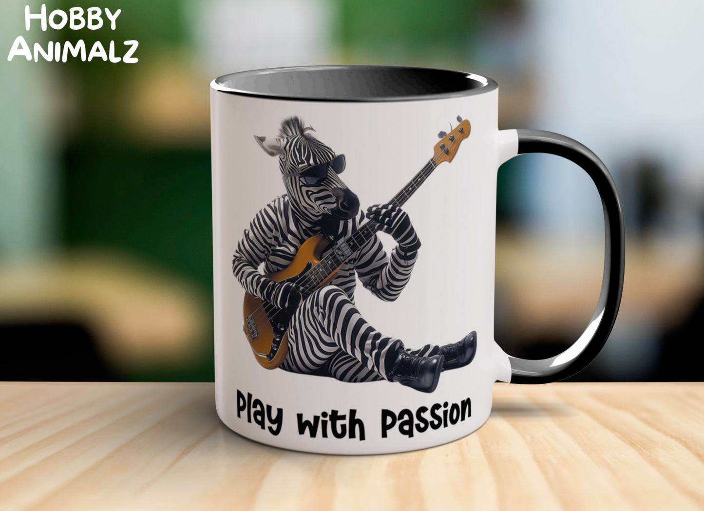 Zebra Musician Mug