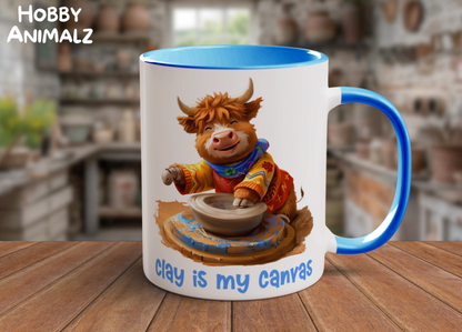 Highland Cow Potter Mug