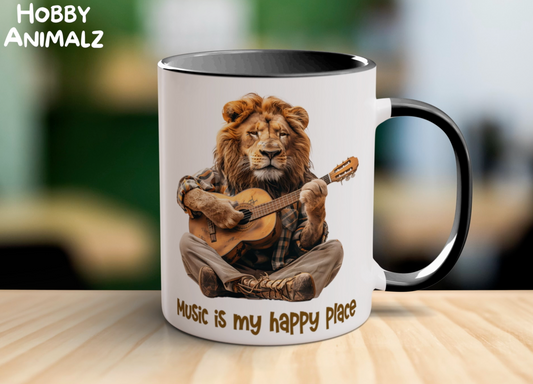 Lion Musician Mug