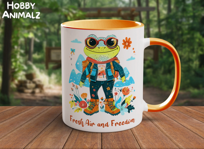 Frog Hiker Mug