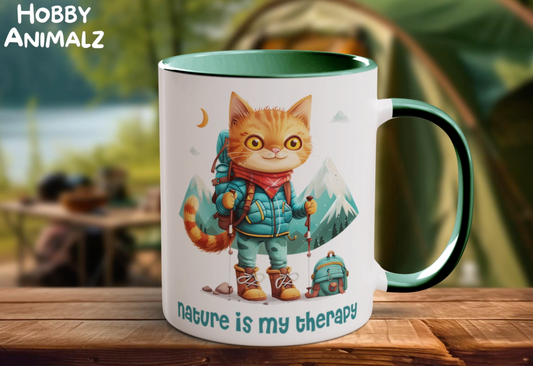 Cat Backpacker Mug