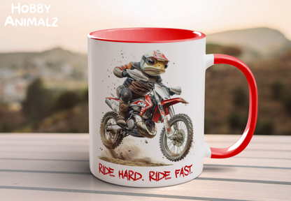 Frog Dirt Biker Mug