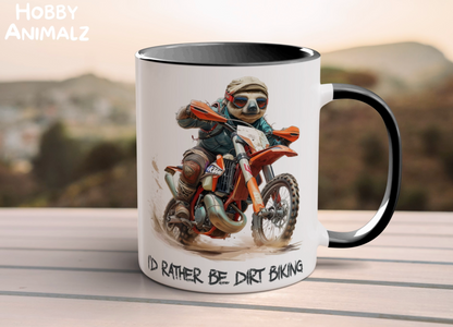 Sloth Dirt Biker Mug