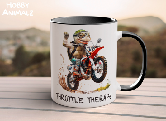 Turtle Dirt Biker Mug