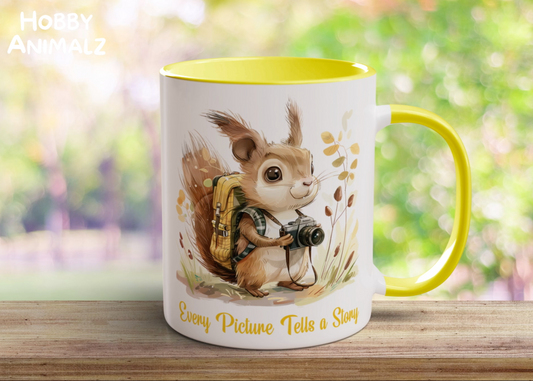 Squirrel Photographer Mug