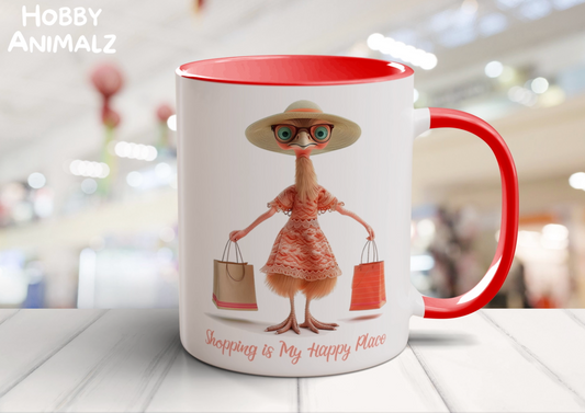 Ostrich Shopper Mug