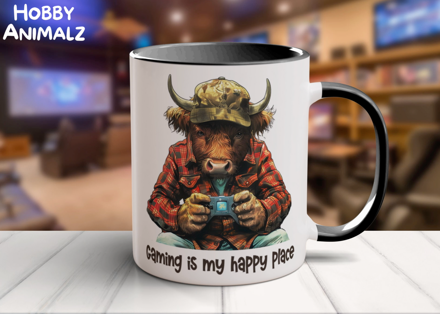 Highland Cow Gamer Mug