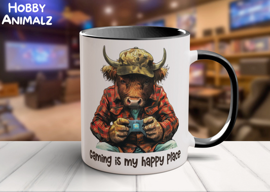 Highland Cow Gamer Mug