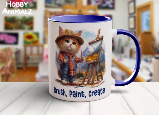 Cat Artist Mug