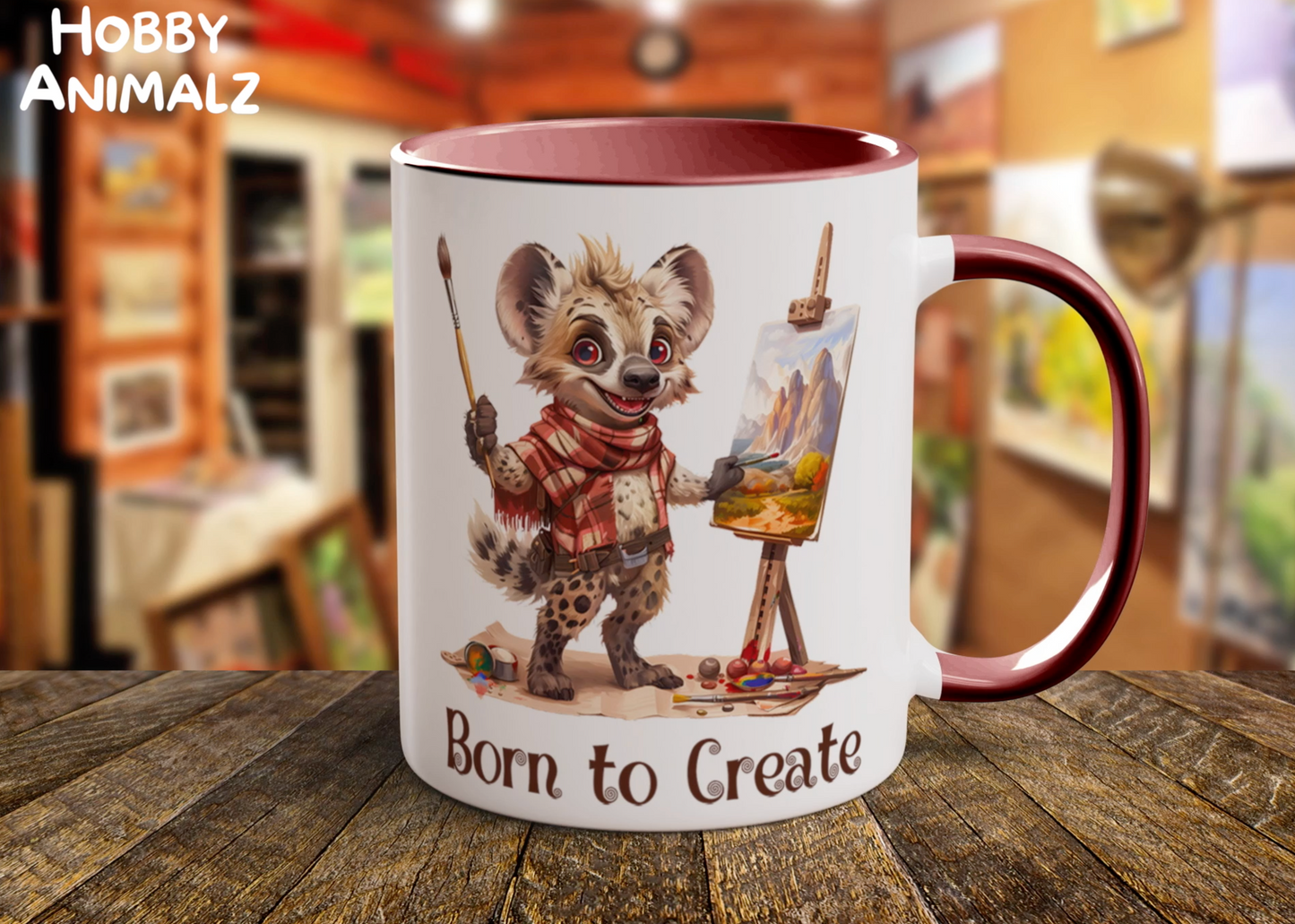 Hyena Artist Mug