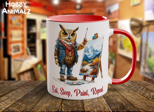 Owl Artist Mug