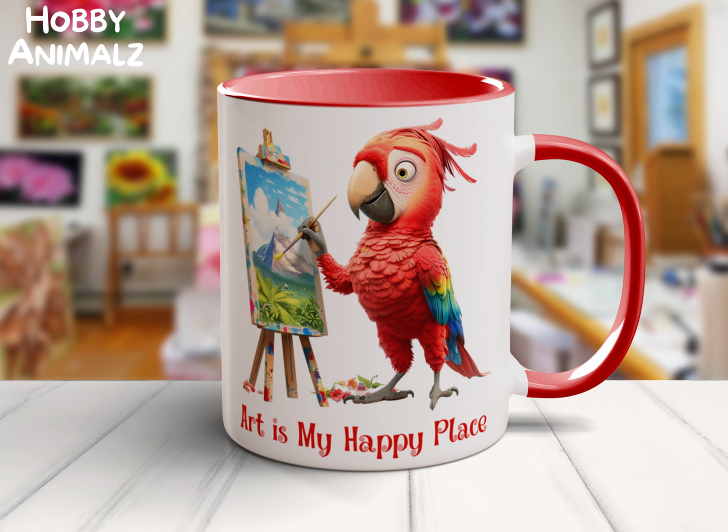 Parrot Artist Mug