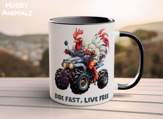 Chicken Quad Rider Mug