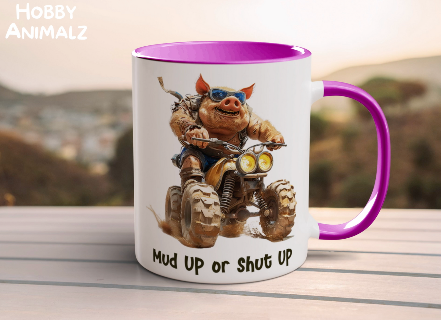 Pig Quad Rider Mug