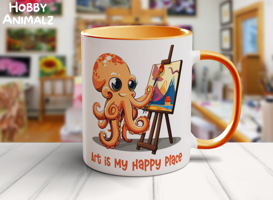 Octopus Painting Artist Mug