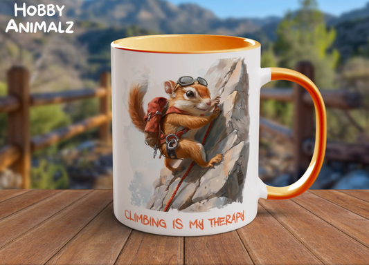 Squirrel Rock Climber Mug