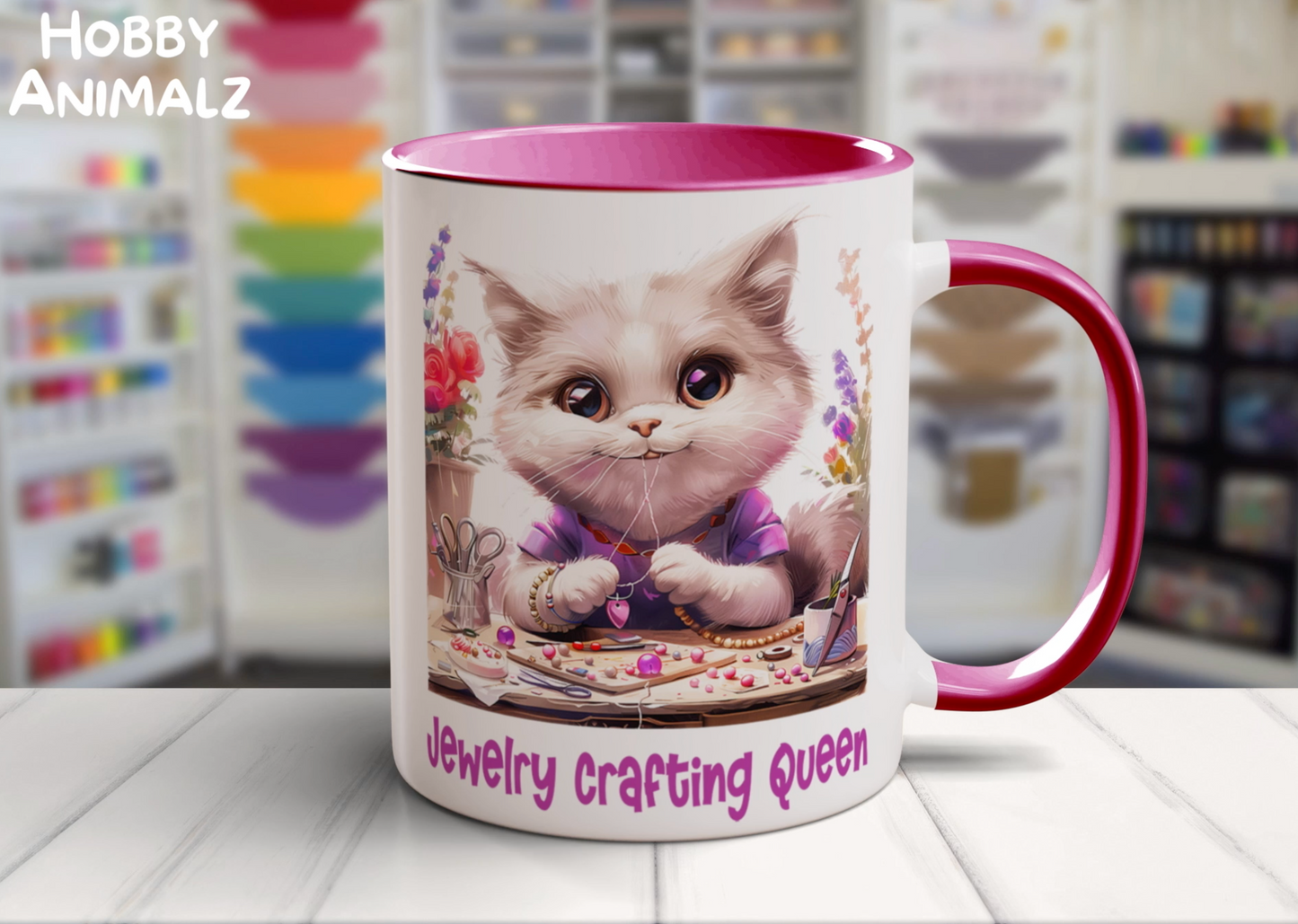 Cat Jewelry Maker Mug