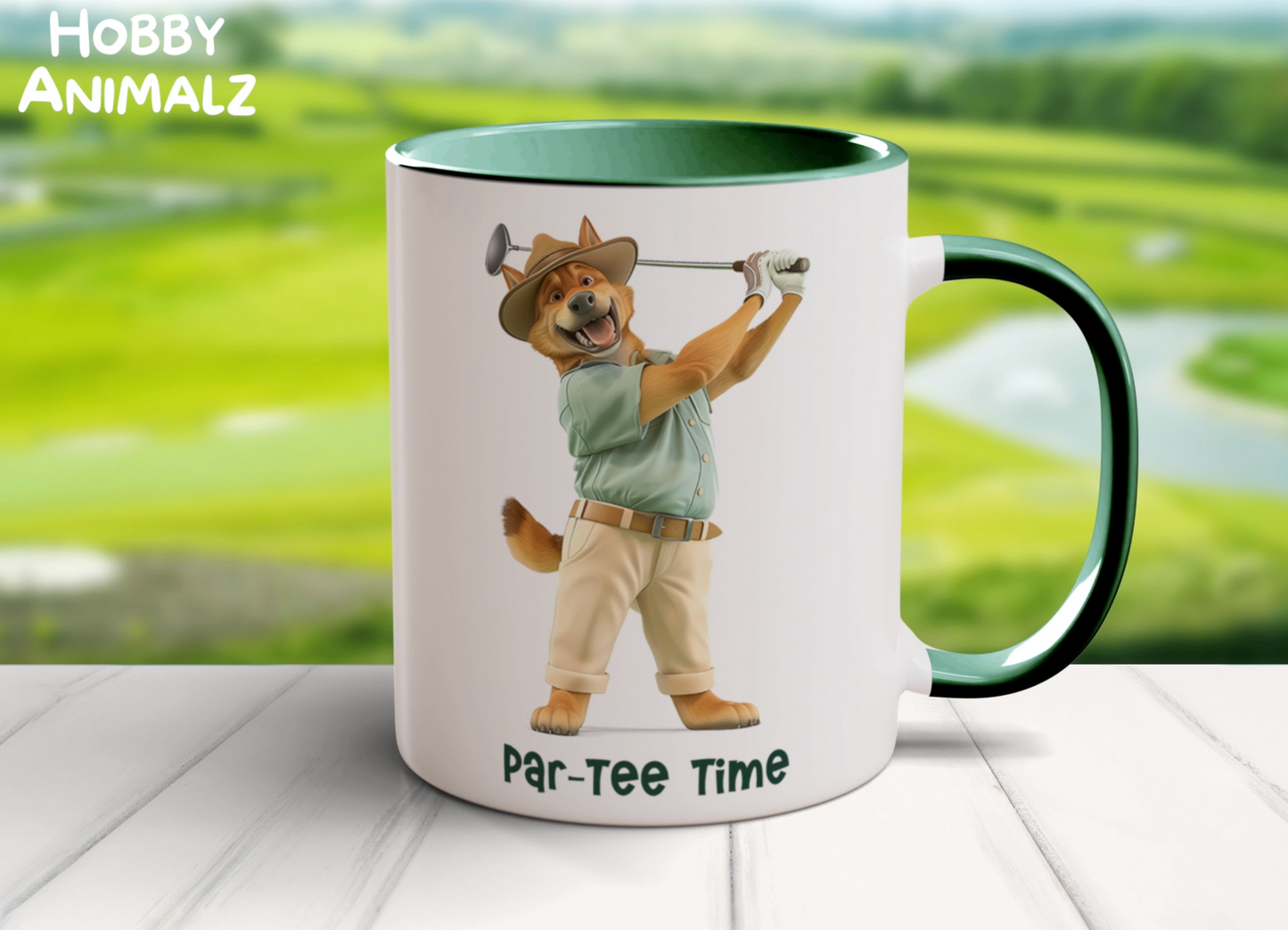 Dog Golfing Mug