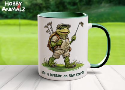 Turtle Golfing Mug