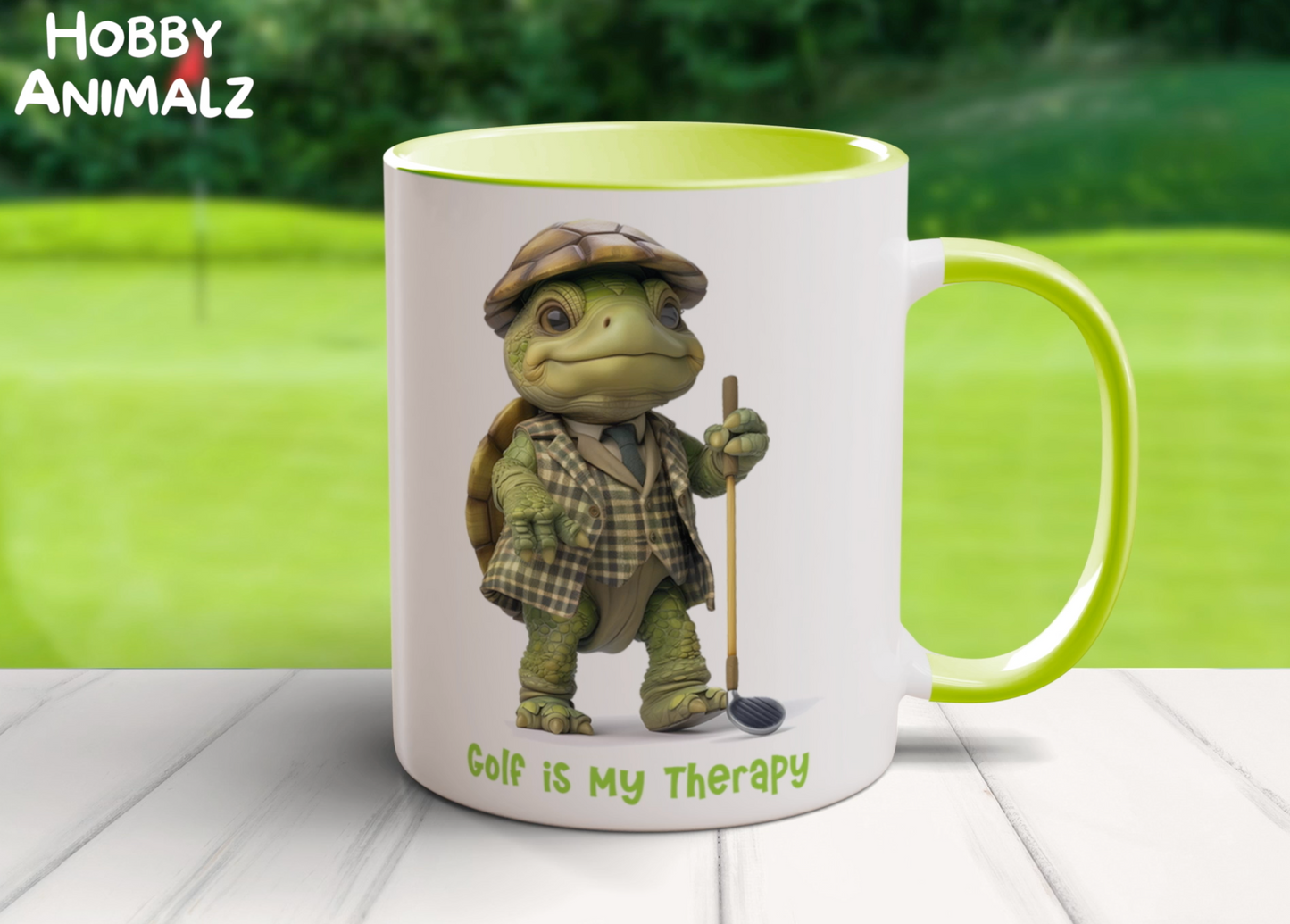 Turtle Golfing Mug