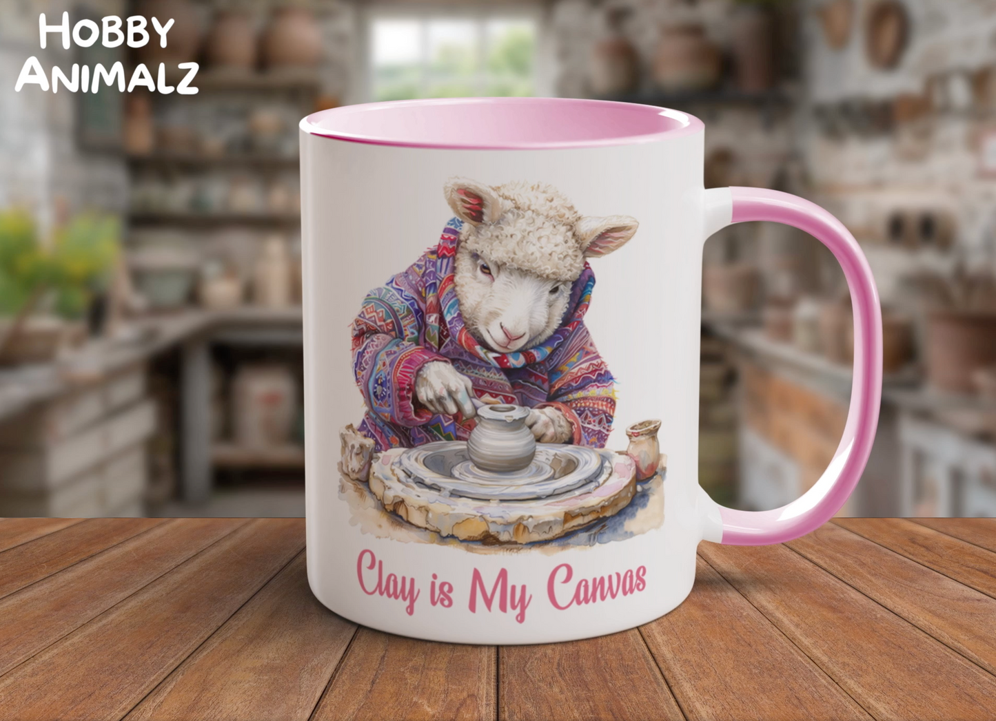 Sheep Pottery Maker Mug