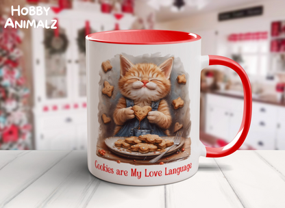 Cat Christmas Baker Mug