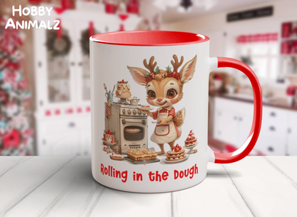 Deer Christmas Baker Mug