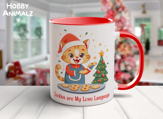 Kitty Cat Christmas Baker Mug