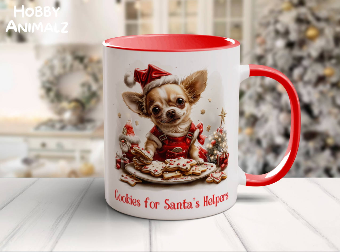 Chihuahua Christmas Baker Mug