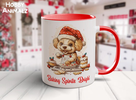 Dog Christmas Baker Mug