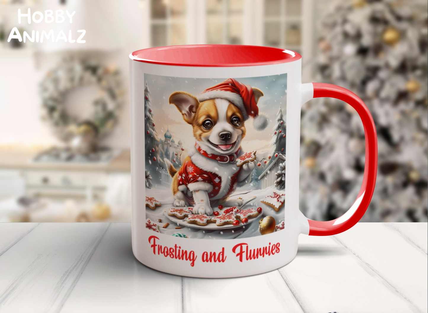 Dog Christmas Baker Mug