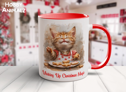 Cat Christmas Baker Mug