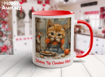 Cat Christmas Baker Mug