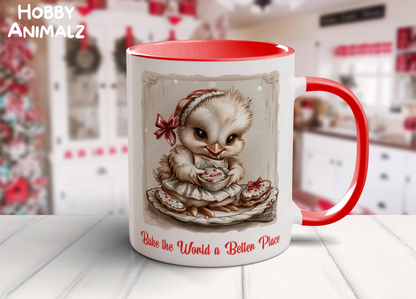 Chicken Christmas Baker Mug