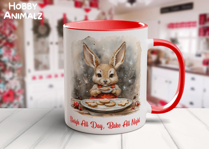 Rabbit Christmas Baker Mug