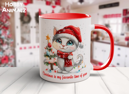 Cat Christmas Mug